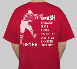 The back of the Gryba Senior Shirt.