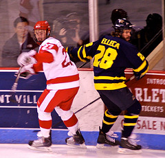 Vinny Saponari in a March 2010 game against Merrimack College. Photo: Flickr user seriouslysilly