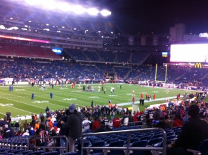 Gillette Stadium during Monday Night Football on 11/21/2011