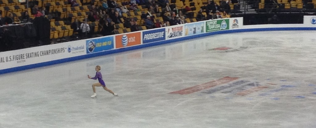 Gracie Gold in her long program practice at the TD Garden on Jan. 10, 2014.