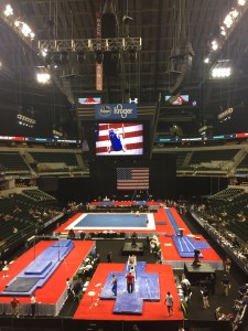The Junior Men's competition at the 2015 P&G Gymnastics Championships at the Bankers Life Fieldhouse.